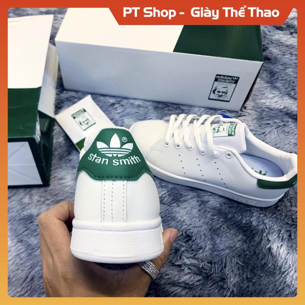[FreeShip–Hàng Loại A] Giày thể thao STAN SMITH Trắng gót xanh FULLBOX,  Giầy sneaker trắng đủ size