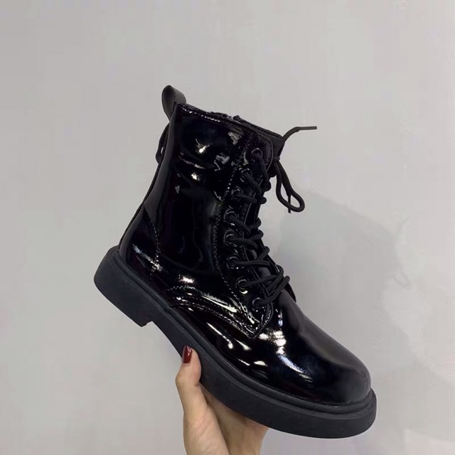 (Sẵn 39)✨ Bốt cao cổ có khoá cạnh da PU Ulzzang bóng cá linh lung linh nổi bật_ ảnh thật cuối | BigBuy360 - bigbuy360.vn