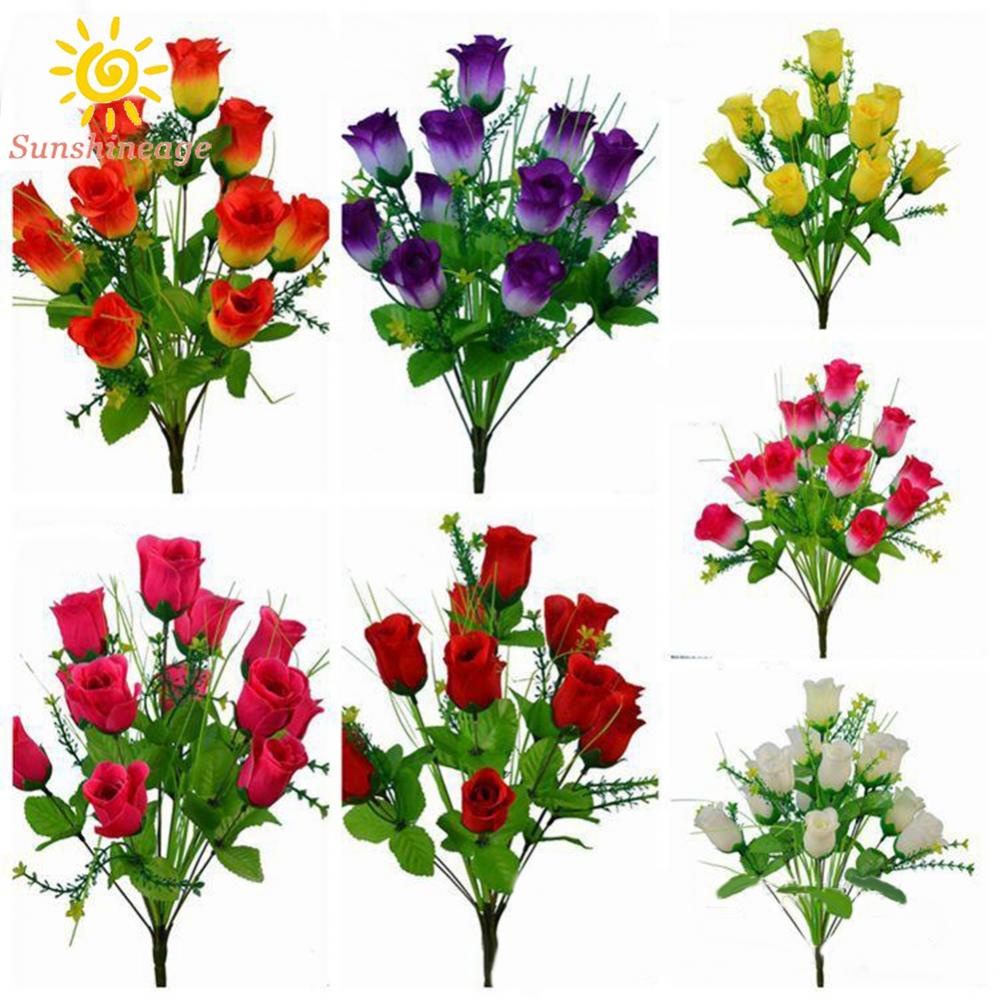Bó Hoa Hồng Giả 12 Đầu Bông Trang Trí Tiệc Cưới Hàng Mới Và Chất Lượng Cao