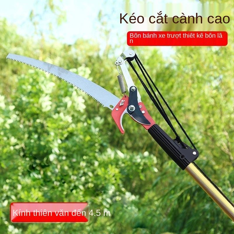 Kéo cắt cành trên cao, rút, tỉa cành, dày, cưa vườn, làm