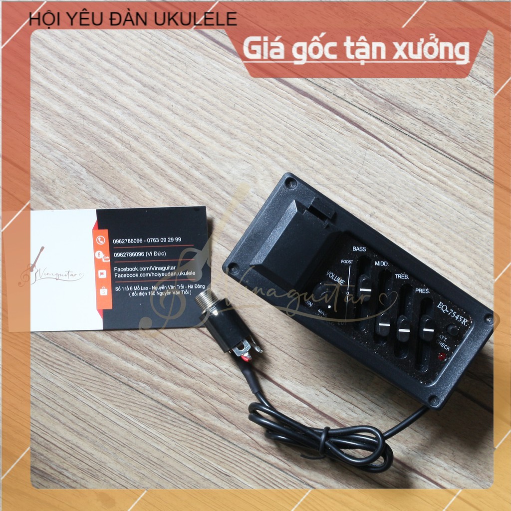 EQ Guitar 7545R hỗ trợ xuất âm thanh guitar ra amply