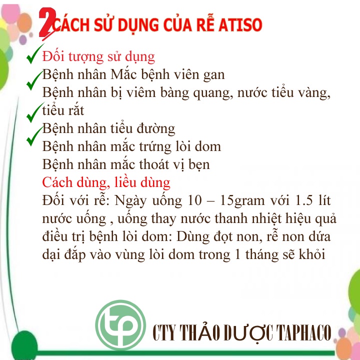 Rễ atiso sấy khô 500g