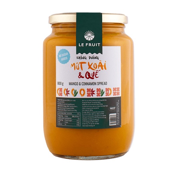 MỨT XOÀI QUẾ  #LEFRUIT - Hủ 800gr