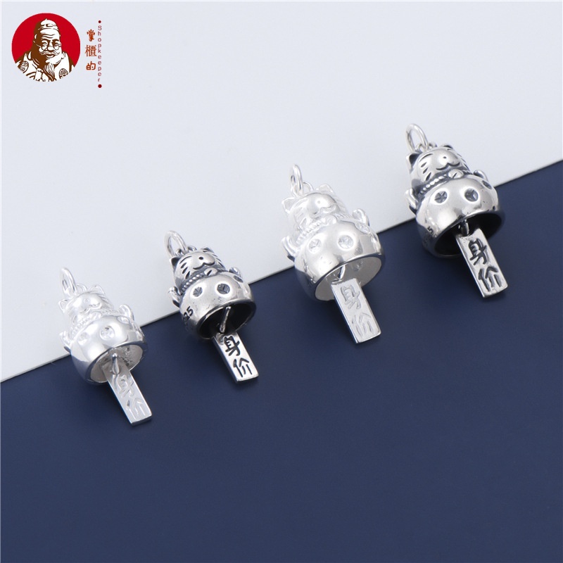 Mặt Dây Chuyền Hình Mèo May Mắn Bằng Bạc S925 1000