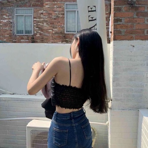 Áo lót nữ, Áo bra nữ da 2 dây không gọng dáng croptop có đệm mút ngực co giãn thoải mái mẫu hot 2022 | BigBuy360 - bigbuy360.vn