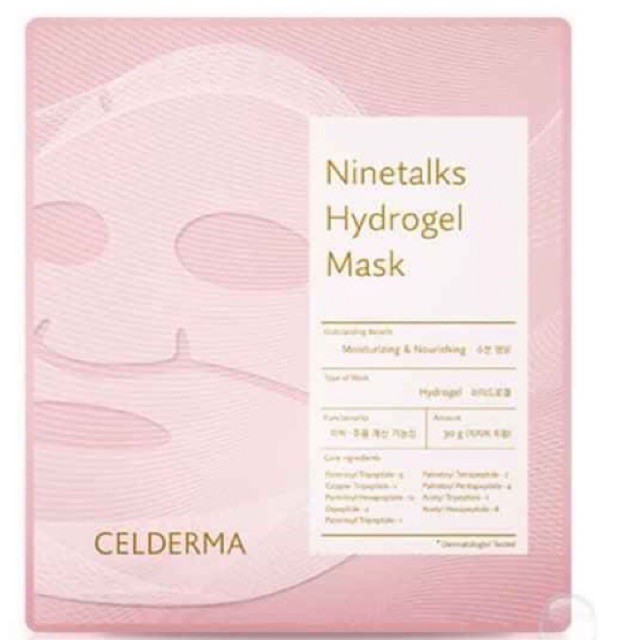 MẶT NẠ CELDERMA HỒNG❤️FREESHIP❤️MẶT NẠ THẠCH SINH HỌC CELDERMA NINETALKS | Thế Giới Skin Care