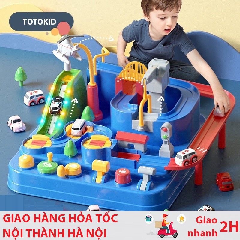 Ô Tô Đường Đua Phiêu Lưu Phát Triển Tư Duy Cho Bé (Bộ Cỡ Lớn)
