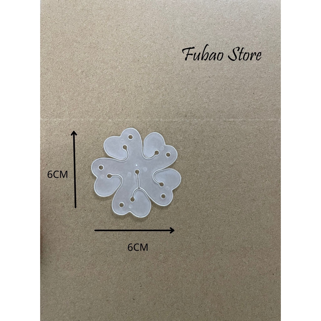 Miếng nhựa kết bóng thành hình bông hoa dễ thương, trang trí sinh nhật Fubao Store