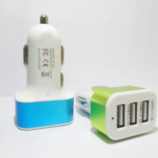 Cốc sạc 3 cổng cho xe hơi