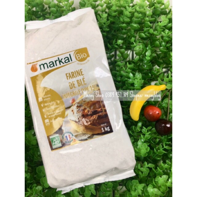 Bột Mì Nguyên Cám Hữu Cơ T150 Markal 1kg