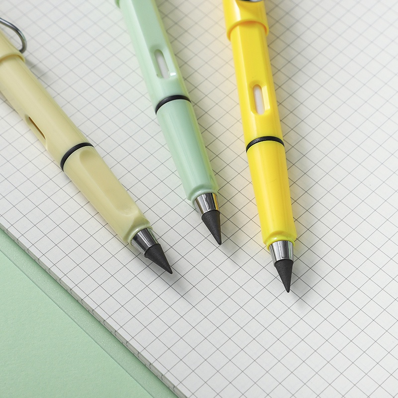 Bút chì vĩnh cữu nét chữ sắc nét nắp có giá đỡ và gôm có thể xóa được