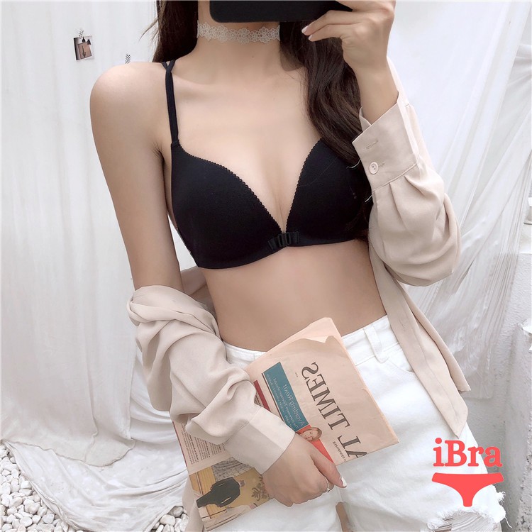 Áo Lót Bra Nữ Cài Trước Đệm Mỏng Nâng Ngực Bàn Tay Dây Mảnh Sexy BR01