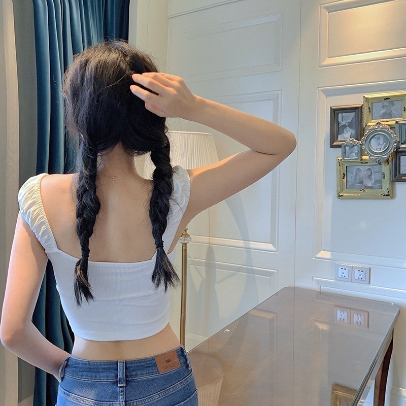 Áo Thun Dệt Kim Ngắn Tay Cổ Chữ V Thắt Dây Thời Trang