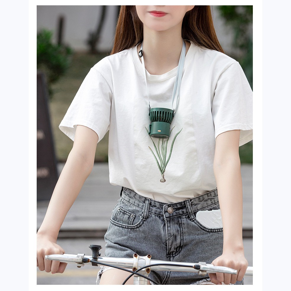 Set quạt usb mini đeo cổ tiện lợi
