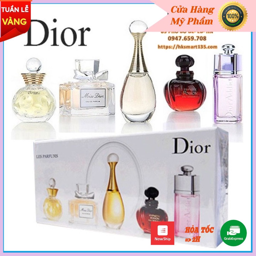 SET NƯỚC HOA DI.OR 5 CHAI CAO CẤP