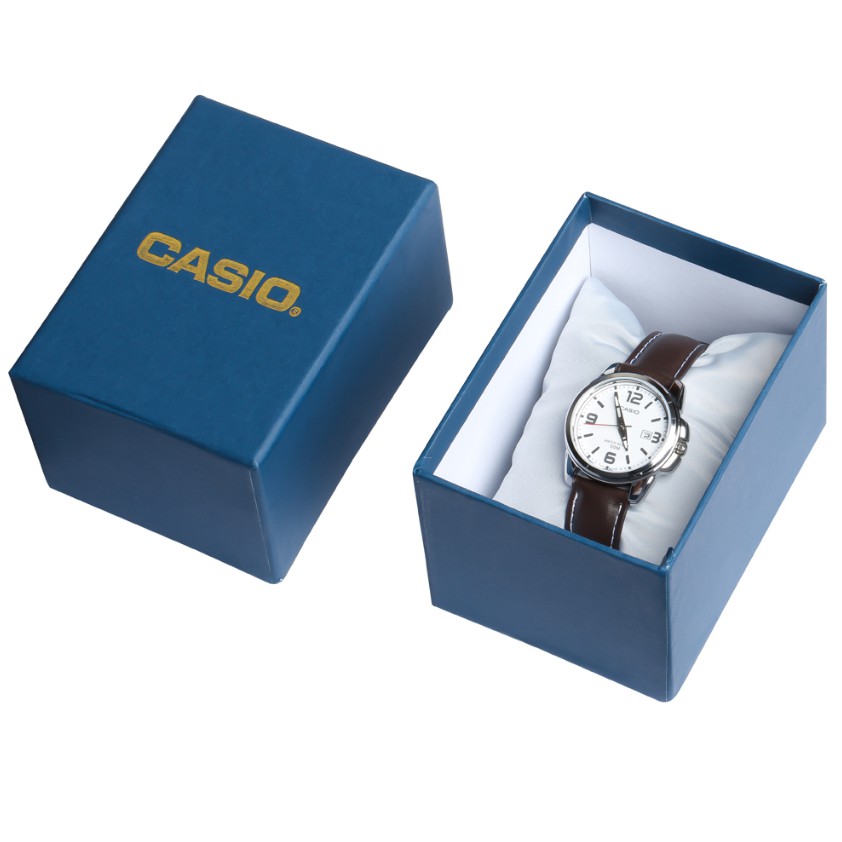 Đồng hồ nữ Casio LTP-1314L-7AVDF Chính hãng - Dây Da - Chống nước - Mặt số