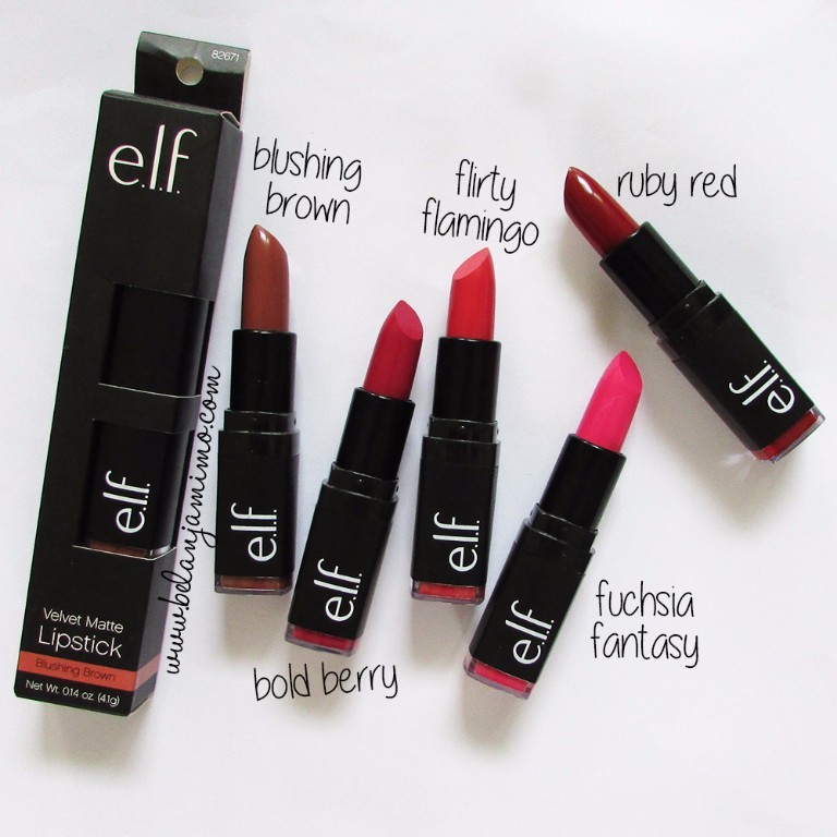 SON LÌ e.l.f VELVET MATTE LIPSTICK MÀU RUBY RED