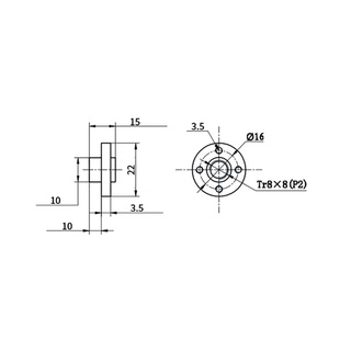 Đai Ốc Vít Me T8