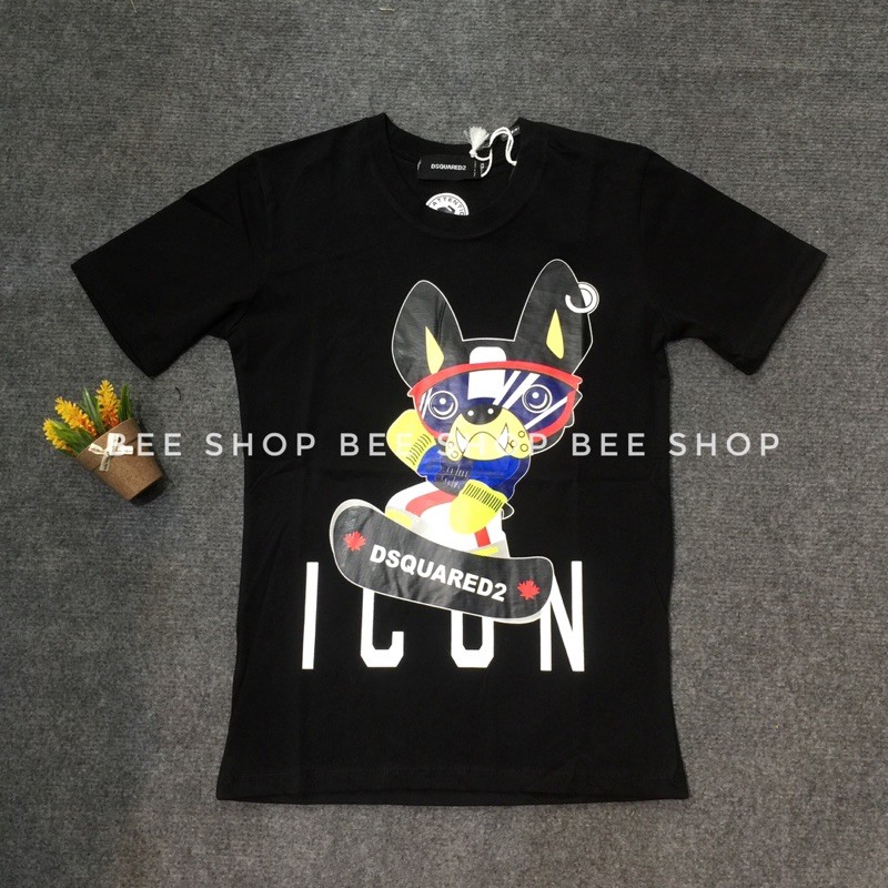 Áo phông Dsq icon bản to, áo đôi nam nữ, áo thun cổ tròn - Bee Shop