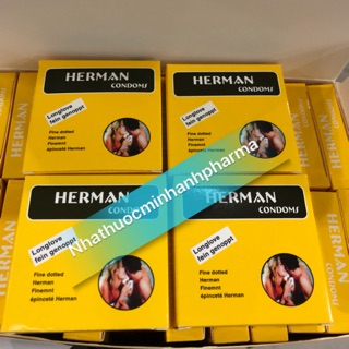 Bao Cao Su Herman có gai nhẹ Hộp 144 chiếc