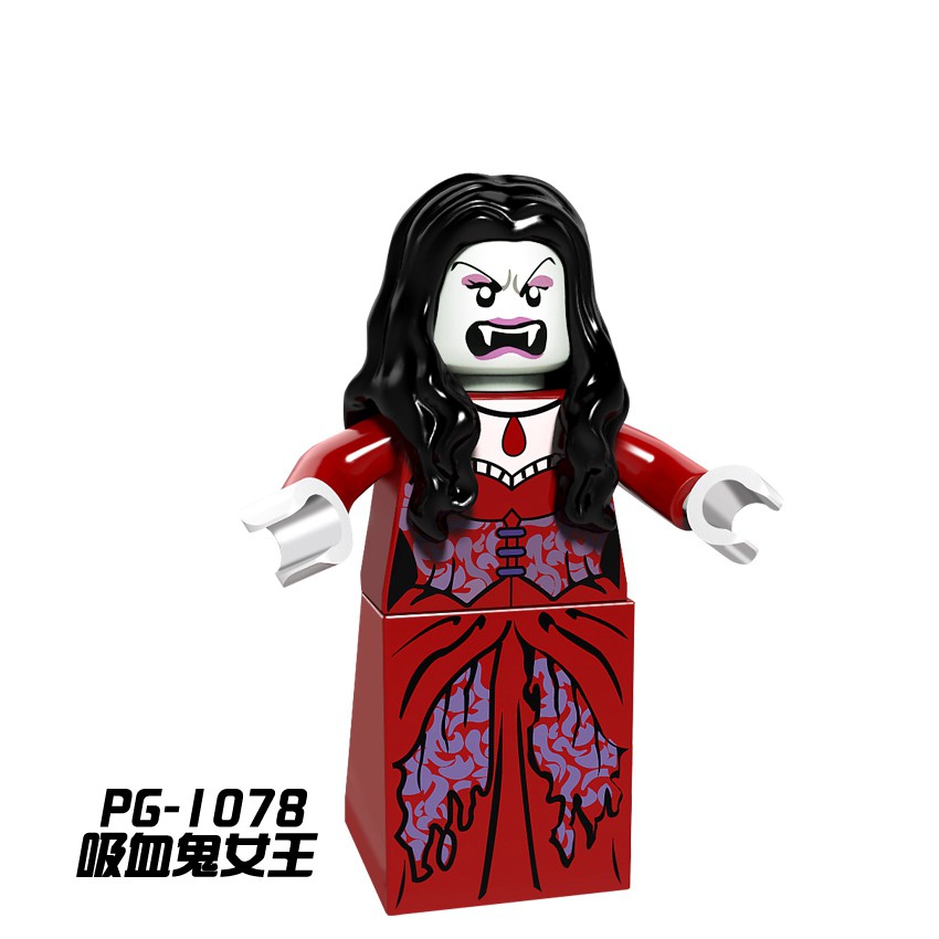 Đồ Chơi Xếp Hình Nhân Vật Phù Thủy/Ma Cà Rồng/Quả Bí Ngô Halloween Cho Bé