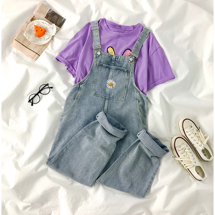 [ORDER] YẾM QUẦN HOA CÚC DAISY ULZZANG kèm ảnh thật video hàng chuẩn đẹp