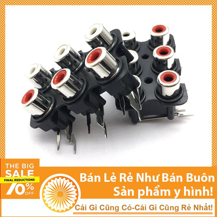 Trạm RCA 6 Cổng AV Chân Cong