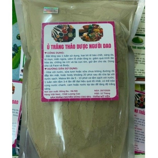 Ủ trắng thảo dược người Dao handmade