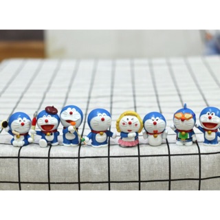 Bộ 8 Mô Hình Bảo Bối Doremon Doraemon (Mon tóc vàng)