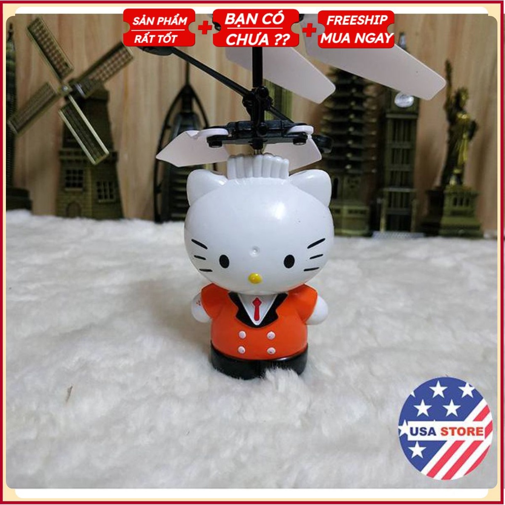 Trực Thăng Mèo Trắng Cảm Ứng Đẩy Tay
