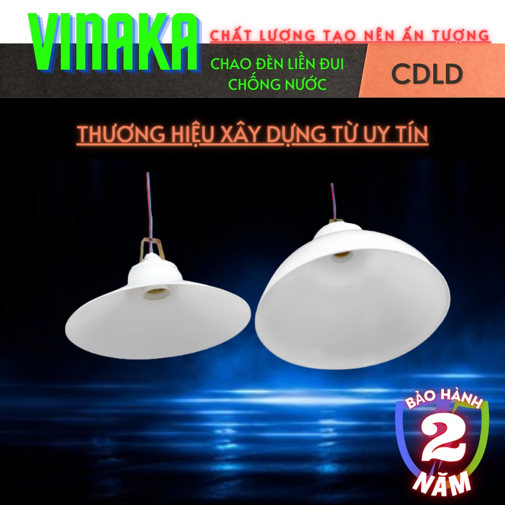 Chao đèn liền đui xoáy chống nước, chao đèn thả ngoài trời cao cấp chất lượng VINAKA CDLD250 CDLD300