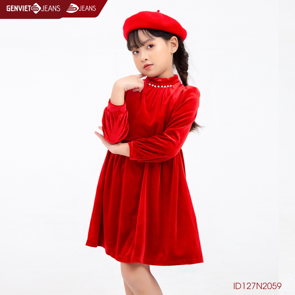 Đầm Nhung Bé Gái GENVIET ID127N2059