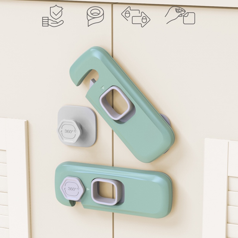 Khóa cửa tủ lạnh/ngăn kéo bảo vệ an toàn cho bé