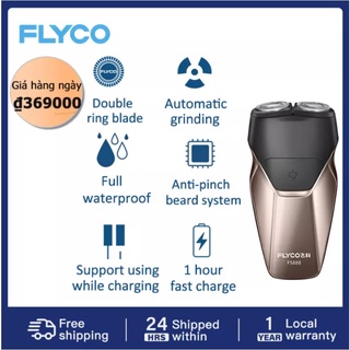 Máy Cạo Râu Nam Lưỡi Dao 2 Đầu I BH 12 Tháng I Flyco FS885 FS886 FS888 889 Il Cửa Hà PP