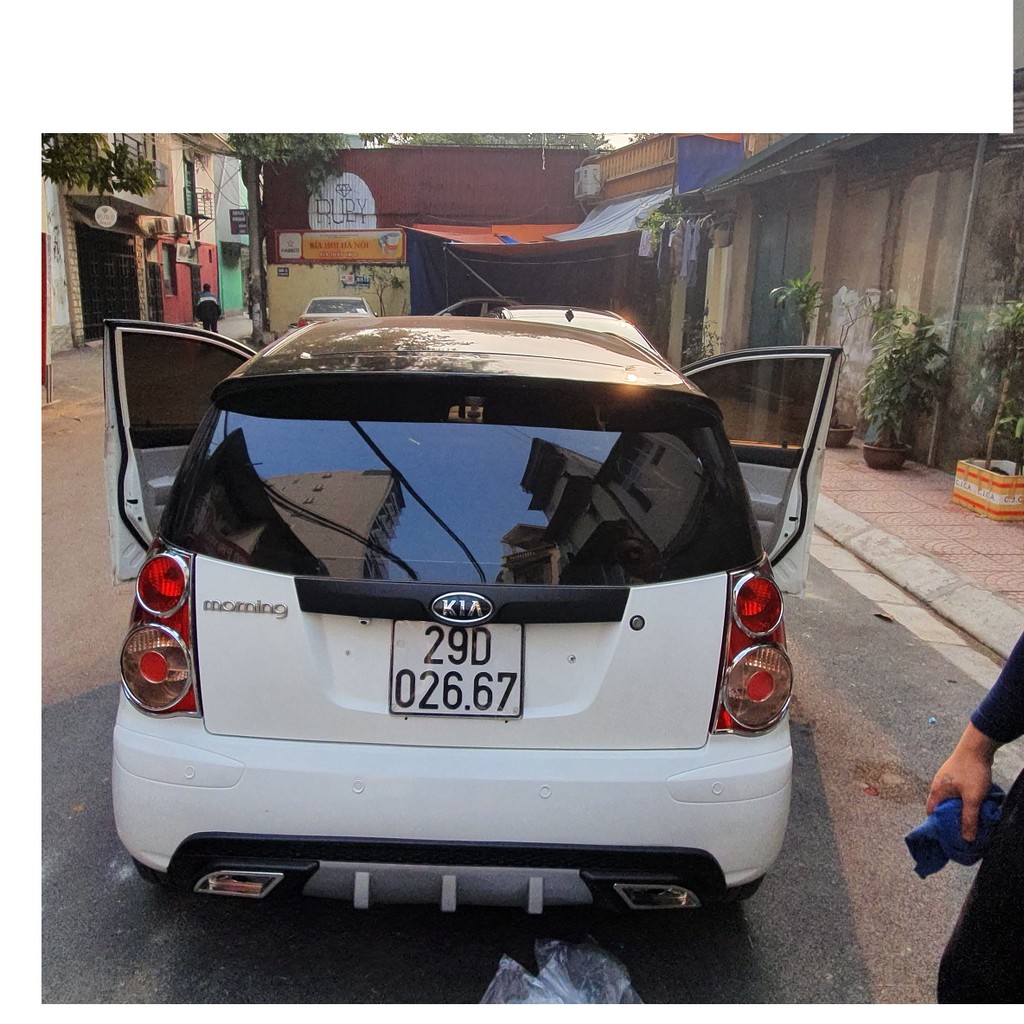 Lippo, Lip Chia Pô,Ốp Cản Sau Cho xe Kia Morning Hàng Cao Cấp Loại 1
