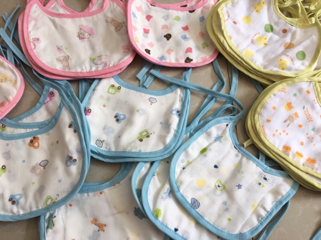 Ninikids: Yếm xô sơ sinh yếm dãi cotton cho bé