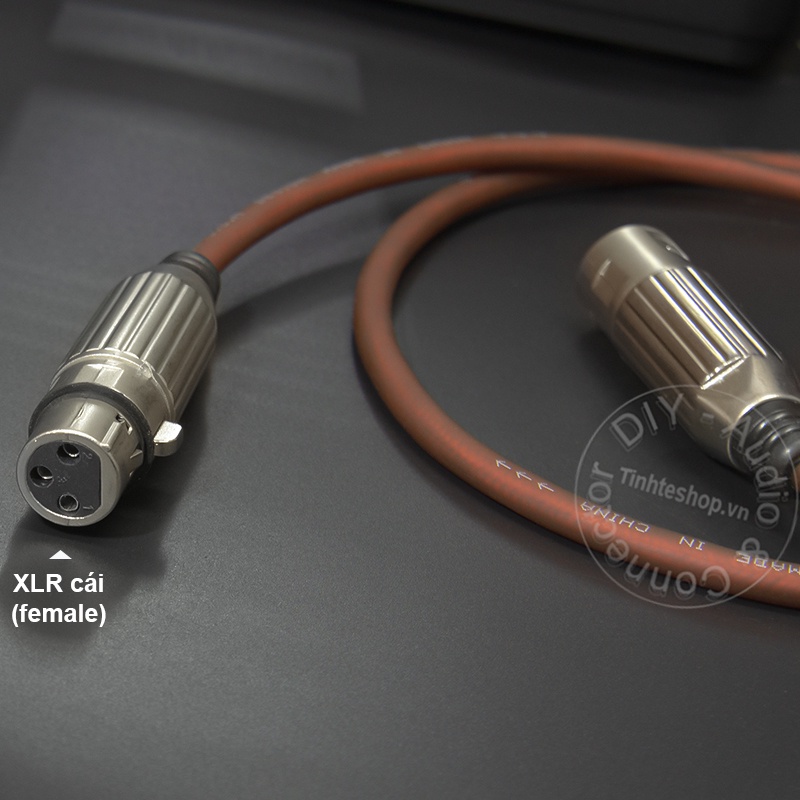Cáp micro 3.5 ra XLR cái balanced DIY 0.5M đến 5M cắm cho Micro Mixer