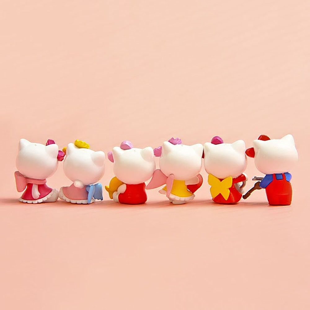 Set 6 mô hình đồ chơi Hello Kitty bằng nhựa PVC