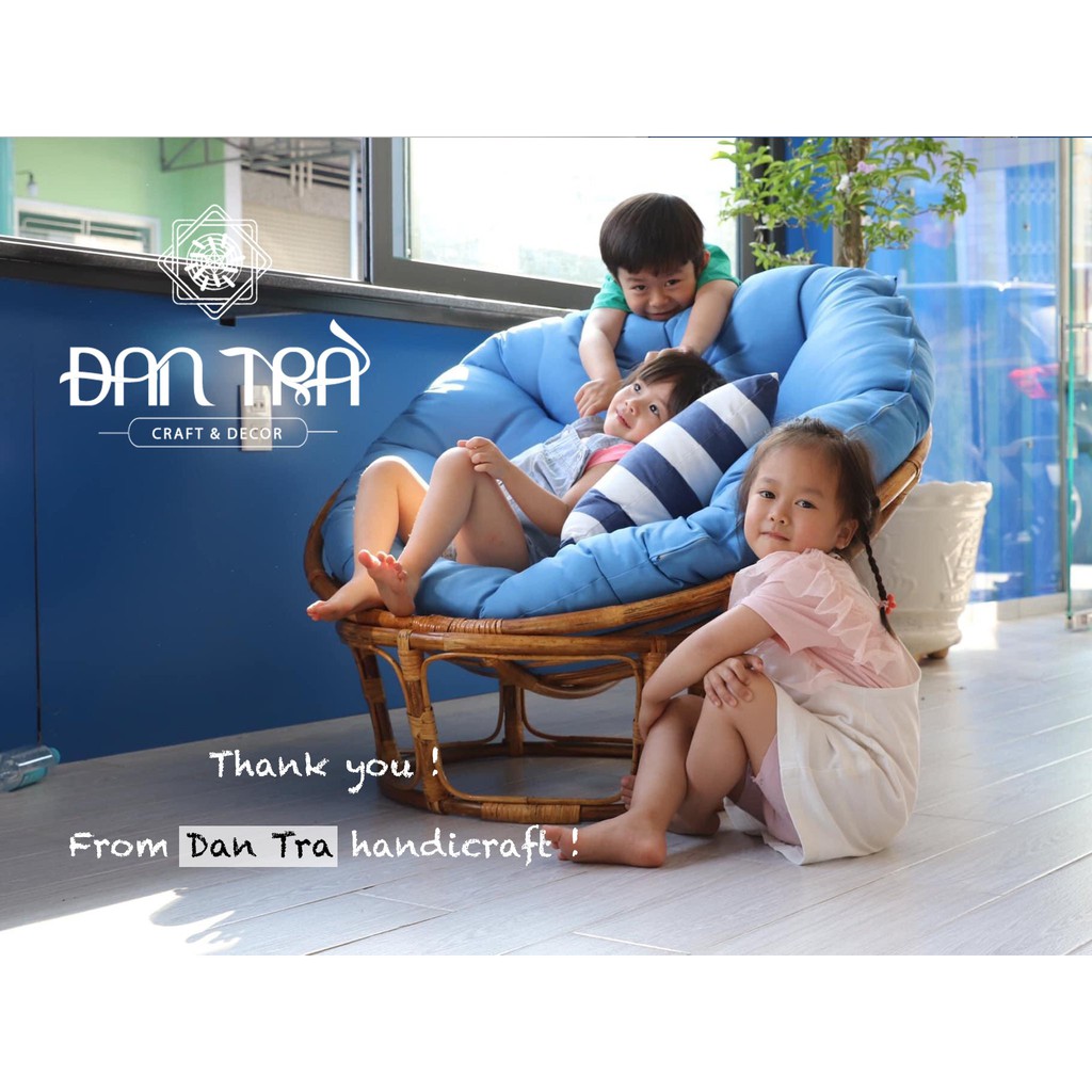 Ghế Mây Tròn Papasan Size 1m Truyền Thống, Ghế Mây Tròn Cao Cấp, Ghế Mây Tròn Thư Giãn Giá Rẻ, Nội Thất Mây Tre Đan