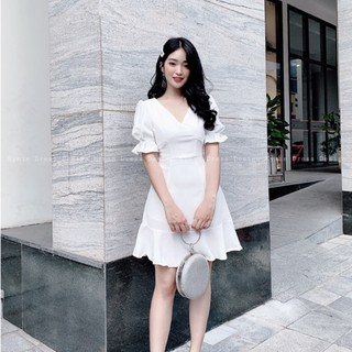 Váy cổ v đuôi cá v062 kymie