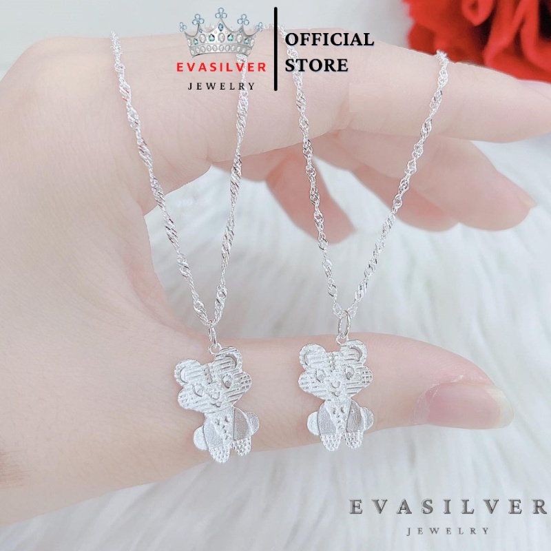 Dây chuyền bạc nữ mặt hình chú sóc đáng yêu