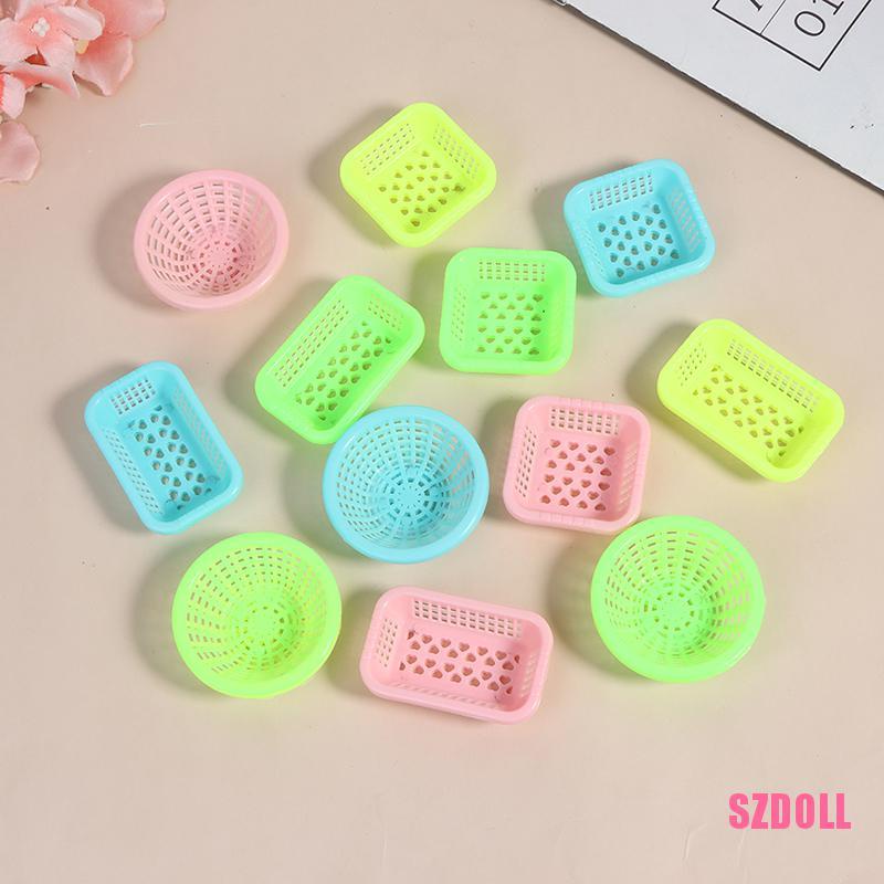 Bộ 5 Giỏ Đựng Rau Củ Đồ Chơi Nhà Búp Bê Tỉ Lệ 1:12 ts3SZDOLL