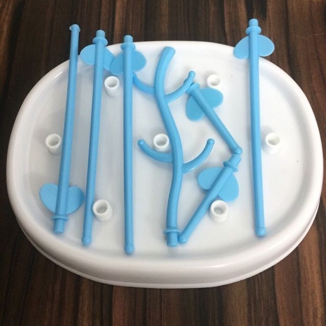 Khay/Giá úp bình sữa cho bé 7 thanh