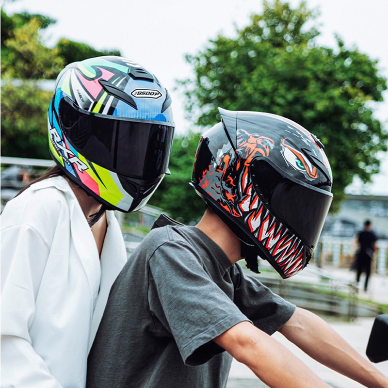 Xe máy Full Face Mũ bảo hiểm Xe máy chuyên nghiệp Mũ bảo hiểm đua xe Motacer Off Road Casco Moto