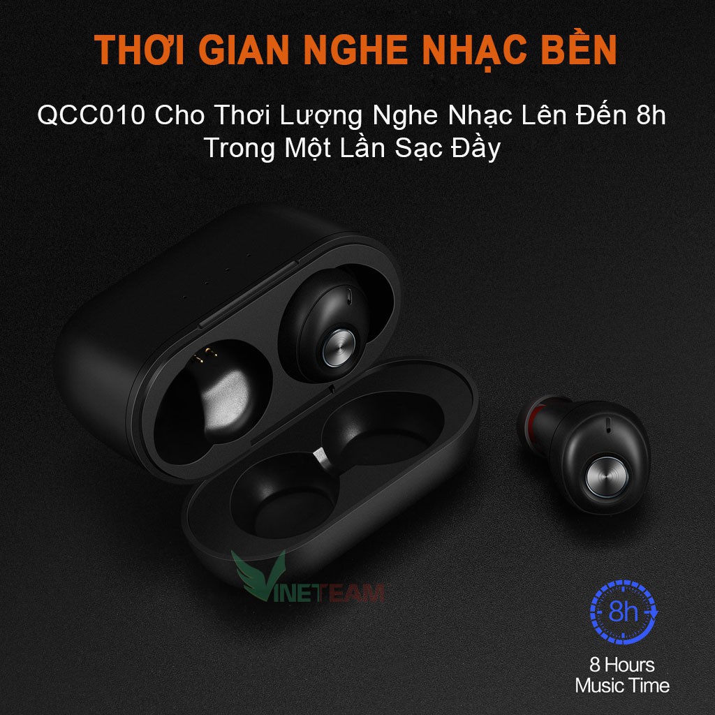 Tai nghe Bluetooth 5.0 cao cấp TWS QCC010 ✔Chip Qualcomm APTX ✔CVC 8.0 -Headphone Store-DC4156