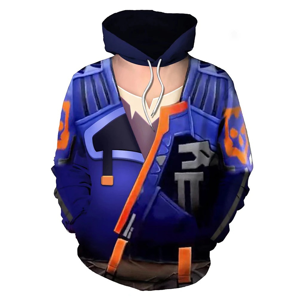 Áo Khoác Hoodie In Hình Valorant Yoru 3D Hóa Trang Lễ Halloween