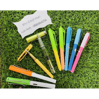 combo bút mực 1 bút lá tre 009 - 1 bút calligraphy 003 - 2 bút 858 mài êm - 2 bút ngô - 3 bút thú.