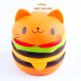 SquiShy BÁNH HAMBURGER MÈO