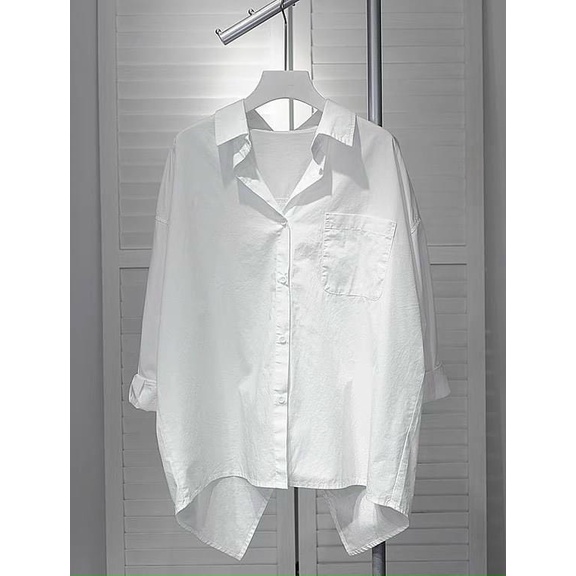 Áo sơ mi nữ cúc xẻ lưng cá tính - Hàng loại đẹp