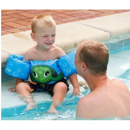 Áo phao bơi đỡ ngực kèm phao tay cho bé, Phao bơi đỡ ngực an toàn mẫu mới cho bé